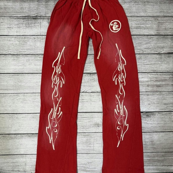 Red Graphic Sweatpants - Picture 1 of 5